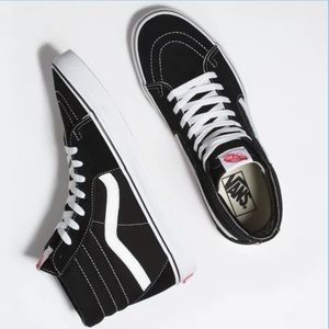 Vans SK8-HI-Black (Size 7 US women)
